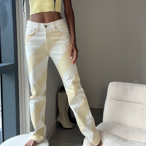 H&M Jeans Hm Striped Jeans Poshmark